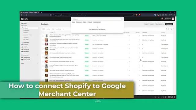 Video thumbnail for How To Connect Shopify To Google Merchant Center 2024 (Full Guide)