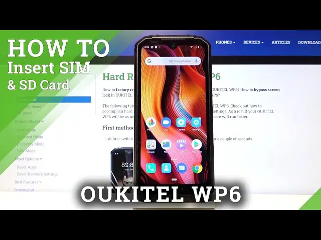 'Video thumbnail for How to Insert SIM & SD Card in OUKITEL WP6 – Find Cards Slot'