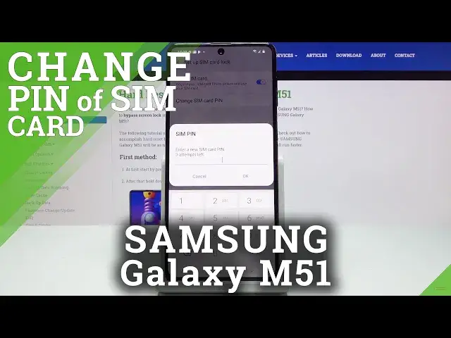 'Video thumbnail for How to Change PIN of a SIM Card in SAMSUNG Galaxy M51 – Set Up PIN'