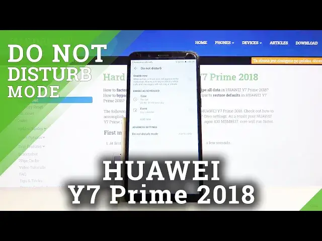 'Video thumbnail for How to Enter DND Mode in HUAWEI Y7 Prime 2018 – Do Not Disturb Mode'