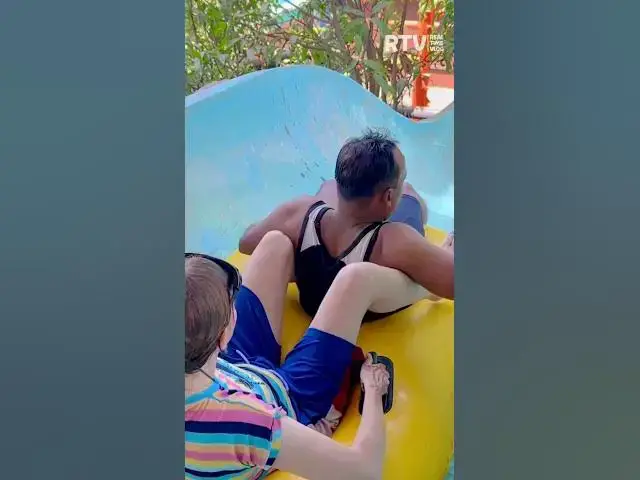 Video thumbnail for 2 Person - Tube WATER SLIDE at Tikuji ni wadi #waterslide #short