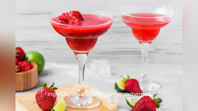 Video thumbnail for strawberry daiquiri recipe