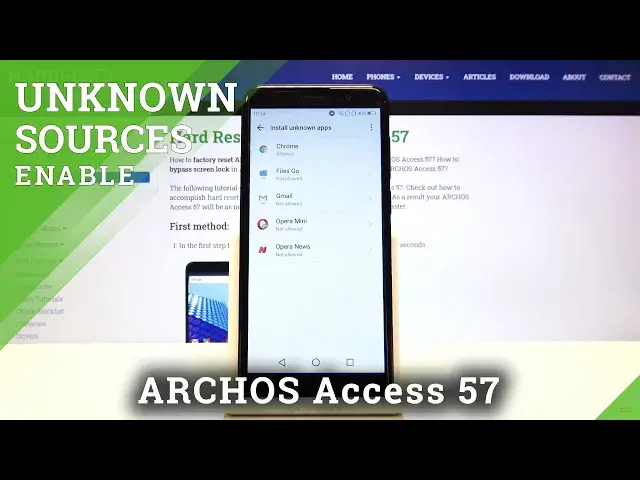 'Video thumbnail for How to Allow Unknown Sources in ARCHOS Access 57 – Install Apps From Unknown Sources'