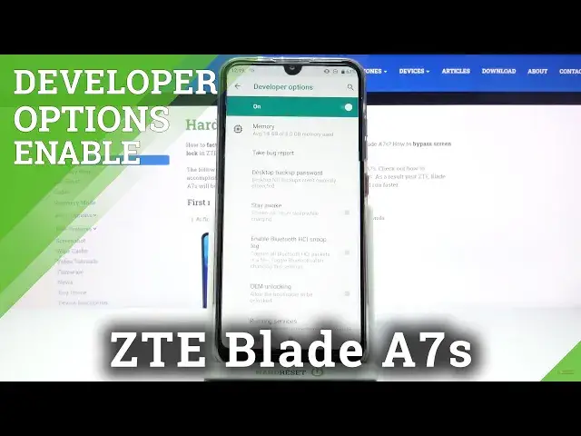 'Video thumbnail for How to Enable Developer Options in ZTE Blade A7s – Developer Features'