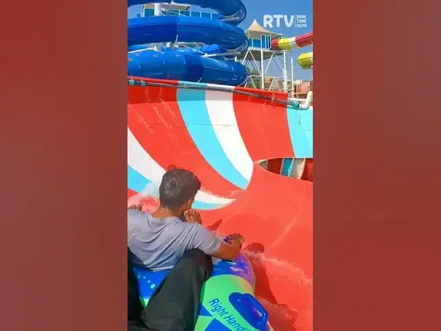 Video thumbnail for BEST WATER SLIDES 😱 at Fun N Food Water Park #shorts #waterpark