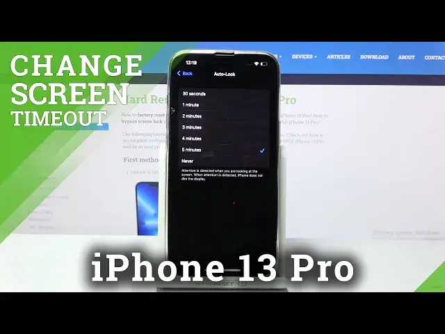 'Video thumbnail for How to Change Screen Timeout on iPhone 13 Pro - Manage Sleep Time'