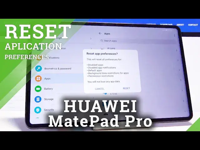 'Video thumbnail for How to Reset App Preferences in HUAWEI MatePad Pro – Clear Preferences'