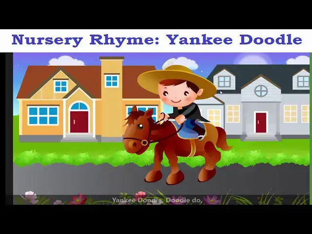 'Video thumbnail for Nursery Rhyme | Yankee Doodle with Lyrics'