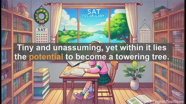 Video thumbnail for 5000 Must Know SAT Vocabulary - Understanding 'Potential': From Seed to Success