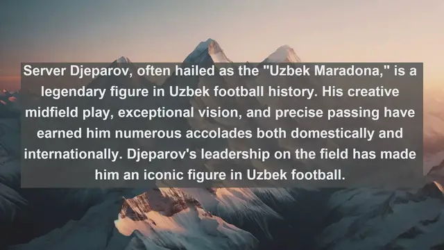 Video thumbnail for Unveiling Uzbek Football Stars: Top 10 Famous Football Players in Uzbekistan