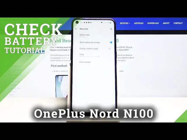 'Video thumbnail for How to Enable Battery Percentage in OnePlus Nord N100 – Show Power Level'