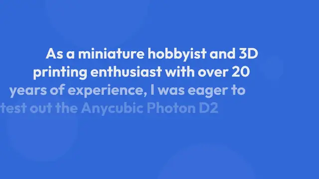 Video thumbnail for Anycubic Photon D2 Review for Miniatures: 5 Most Important Facts!