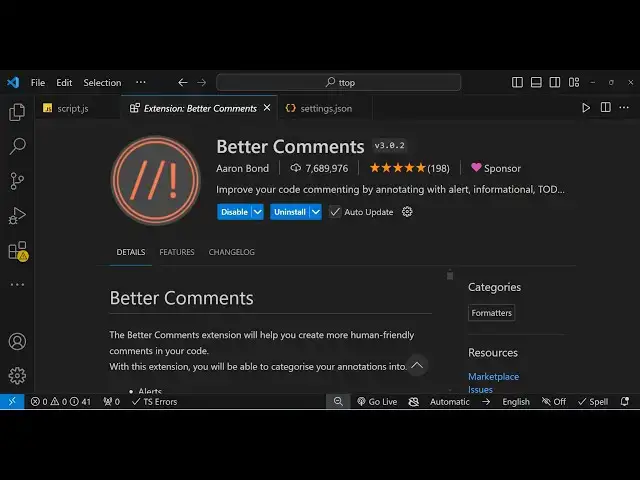 Video thumbnail for Transform & Annotate Your Comments with Better Comments VS Code Extension!