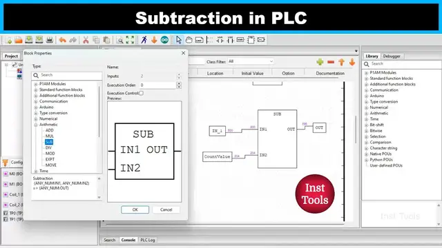 Video thumbnail for Subtraction in PLC - SUB Instruction in Programmable Logic Controller