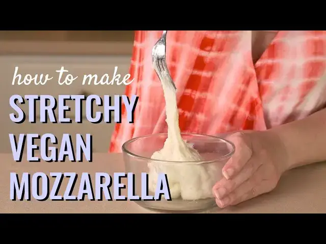 Video thumbnail for Vegan Mozzarella Cheese Recipe: Stretches, Melts, Slices, and Grates!