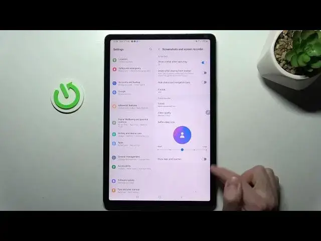 'Video thumbnail for How to Switch On / Off Screen Touches in Screen Recording on Samsung Galaxy Tab S8'