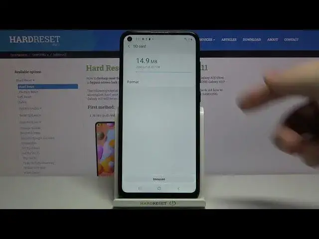 'Video thumbnail for How to Format SD Card in Samsung Galaxy A11 - Erasing Memory Card'