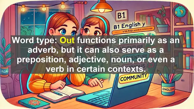 Video thumbnail for 2500 Must Know CEFR B1 Vocabulary - The Power of 'Out': Mastering a Versatile English Word