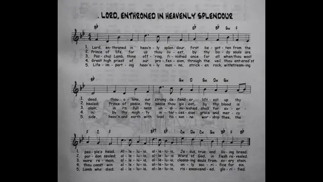 Video thumbnail for Lord Enthroned In Heavenly Spendor - Catholic Mass Song Sheet Music