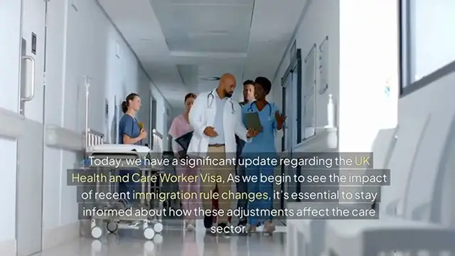 Video thumbnail for UK Health and Care Worker Visa CHANGES You NEED to Know!