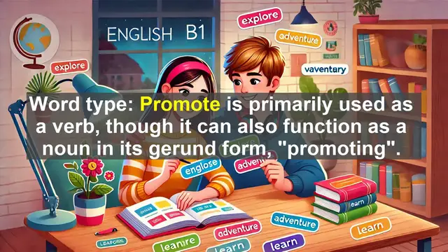 Video thumbnail for 2500 Must Know CEFR B1 Vocabulary - Understanding the Power of 'Promote': From Career Growth to Marketing