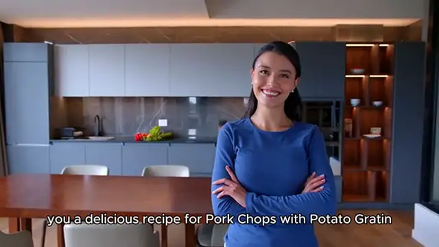 'Video thumbnail for Pork Chops with Potato Gratin Recipe'