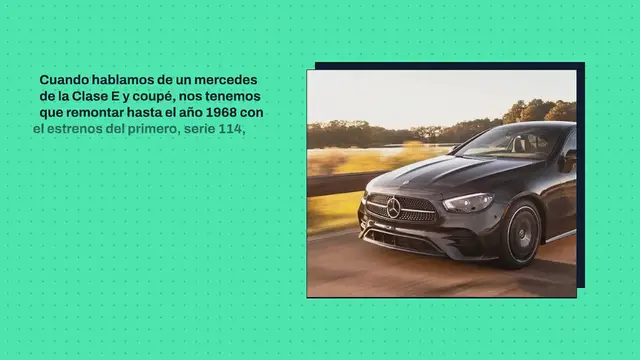 Video thumbnail for Mercedes Clase E Coupe.