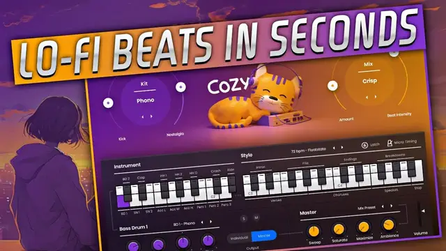 Video thumbnail for Fastest Way To Make Lofi Drums | Ujam Cozy Review