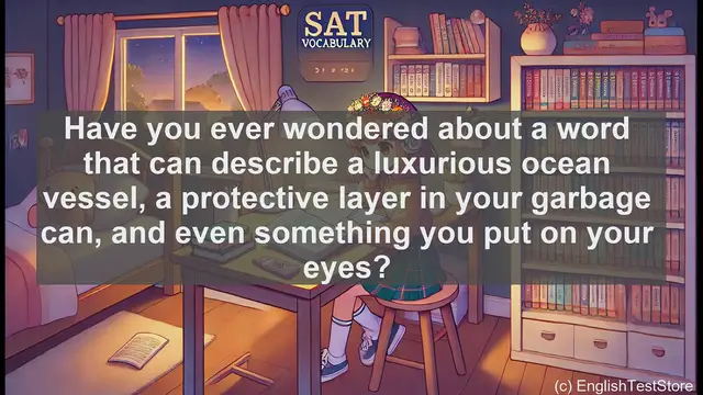 Video thumbnail for 5000 Must Know SAT Vocabulary - Exploring the Word 'Liner': From Ships to Makeup