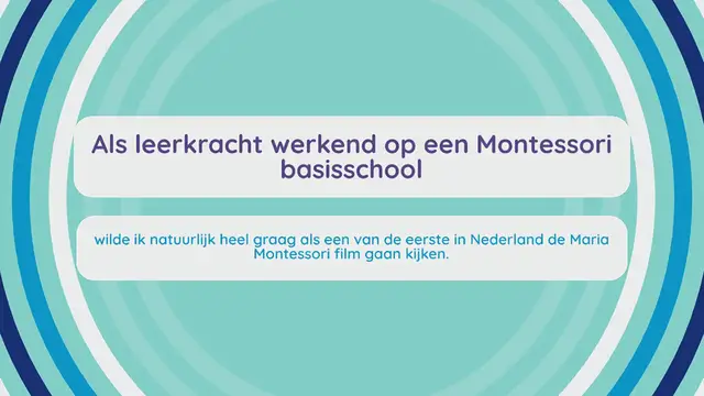 Video thumbnail for Maria Montessori film – een prachtige verfilming