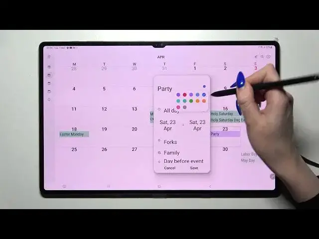 'Video thumbnail for Samsung Galaxy Tab S8 Ultra - How To Add Events To Calendar'