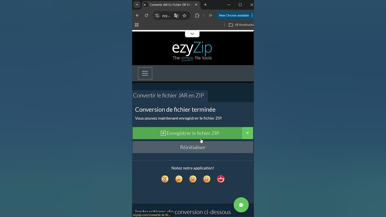 Video thumbnail for 📦 Convertissez Vos Fichiers JAR en ZIP Directement Depuis Votre Navigateur