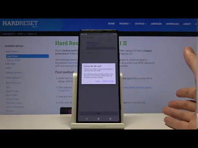 'Video thumbnail for How to Format SD Card in SONY Xperia 1 II – Erase External Storage'