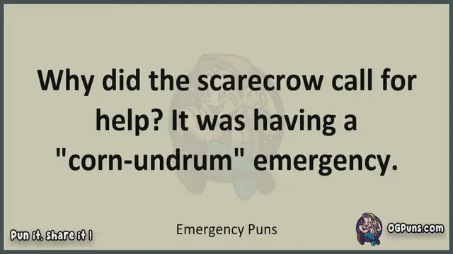 Video thumbnail for Emergency - Jokes, Puns, Wordplays, and Laughter