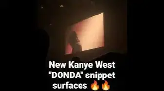'Video thumbnail for New Kanye West DONDA snippet surfaces'