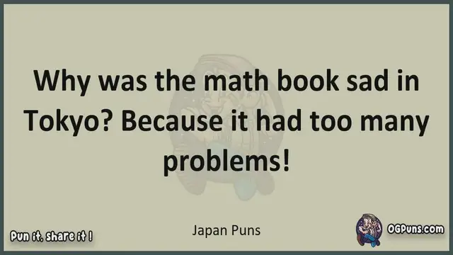 Video thumbnail for Japan - Jokes, Puns, Wordplays, and Laughter