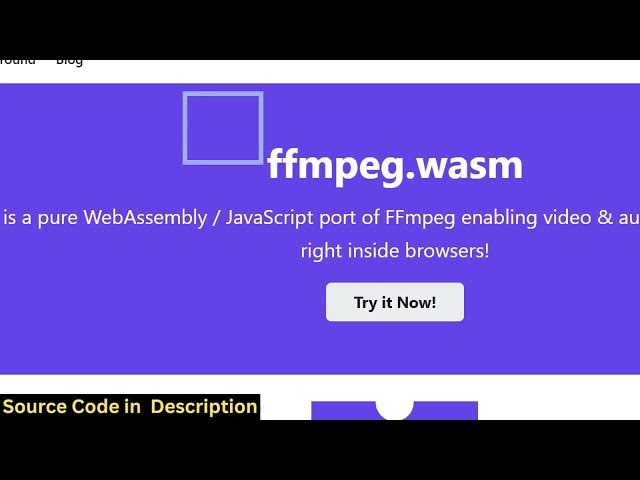 Video thumbnail for Build a React Offline Client Side Audio,Image & Video Converter in Browser Using FFMPEG WASM in JSX