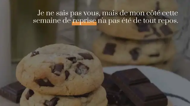 Video thumbnail for COOKIES AUX PÉPITES DE CHOCOLAT