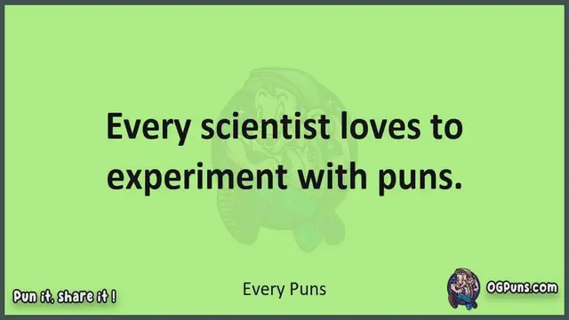 Video thumbnail for Every - Jokes, Puns, Wordplays, and Laughter