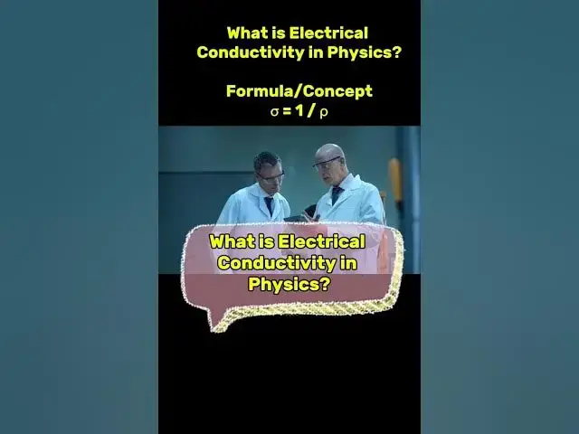 'Video thumbnail for What is Electrical Conductivity? #conductivity #electrical #physics #youtubeshorts #ytshorts'