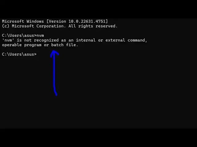 Video thumbnail for [Solved] Node.js nvm is not recognized as an internal and external command Error