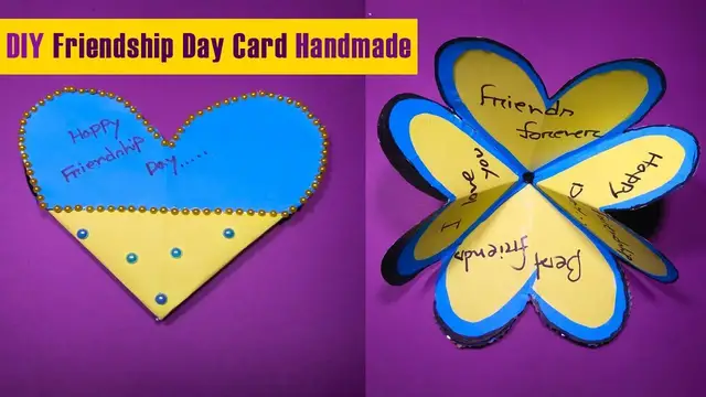 Video thumbnail for Friendship Day Card Handmade Easy (2019) | Tubelife