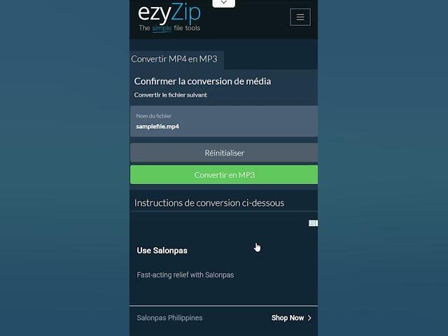 Video thumbnail for 🎵 Convertir MP4 en MP3 dans Votre Navigateur | Aucune Installation de Logiciel Requise