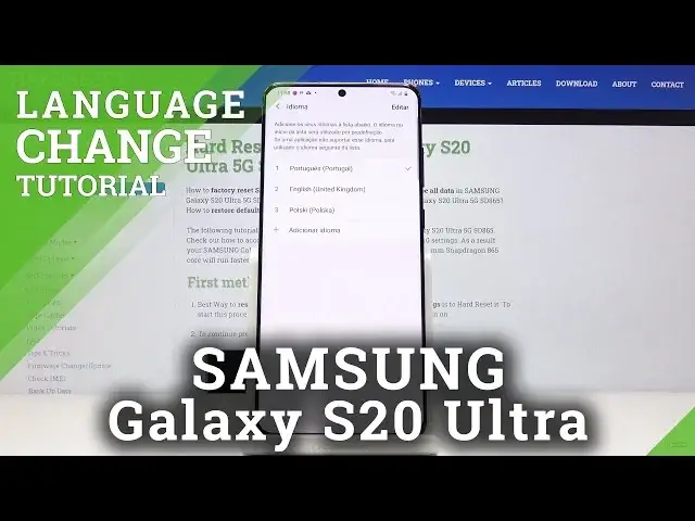 'Video thumbnail for How to Change Language in SAMSUNG Galaxy S20 Ultra – Change System Language'
