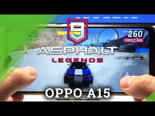 'Video thumbnail for Asphalt 9 on Oppo A15 - Quality & Performance Checkup'