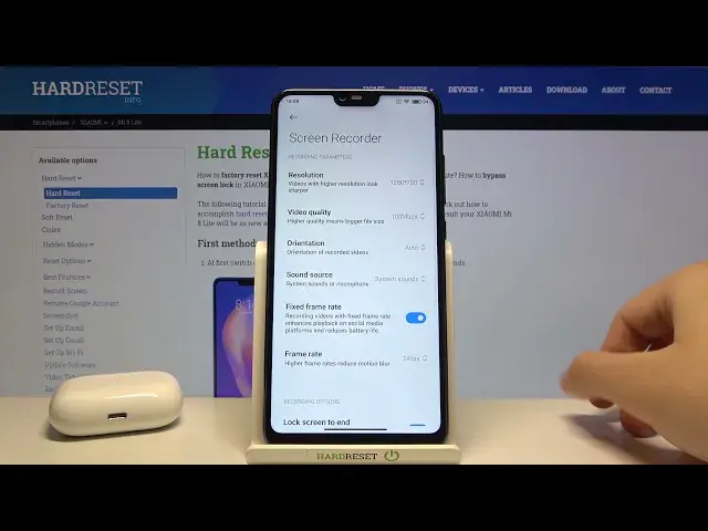 'Video thumbnail for How to Change Video Quality of Screen Recorder in XIAOMI Mi 8 Lite – Screen Recorder'