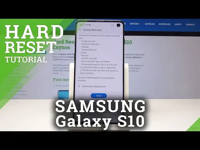 'Video thumbnail for How to Hard Reset SAMSUNG Galaxy S10 – Factory Reset / Delete Data'