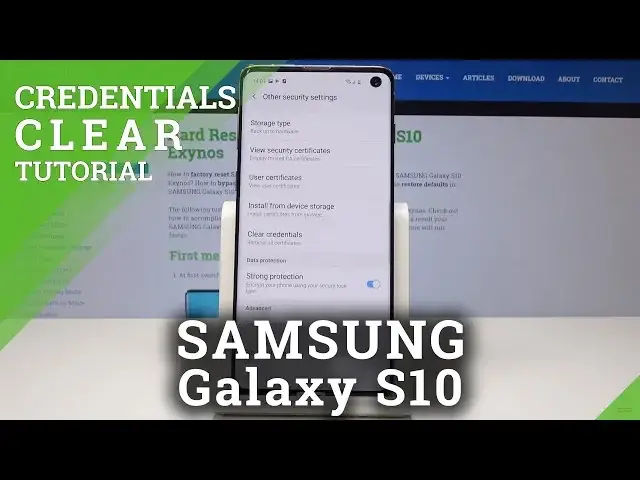 'Video thumbnail for How to Clear Credentials in SAMSUNG Galaxy S10 - Remove All Certificates'