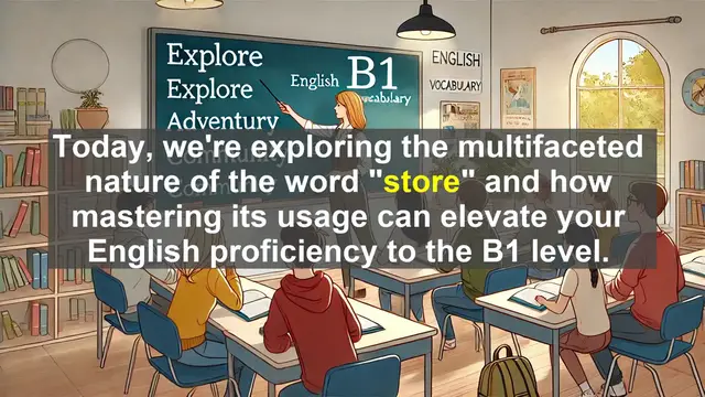 Video thumbnail for 2500 Must Know CEFR B1 Vocabulary - Mastering the Word 'Store': A Guide to B1 Level English