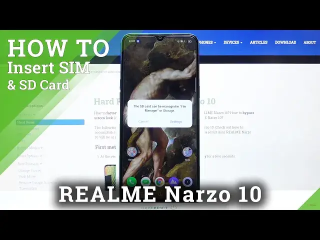 Video thumbnail for How to Insert SIM & SD Card in REALME Narzo 10 – Cards Installation